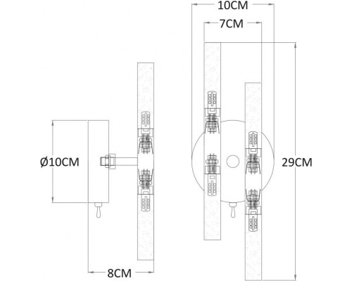 Бра Ramona A7410AP-4PB Arte Lamp