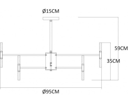 Потолочная люстра Ramona A7410PL-40PB Arte Lamp