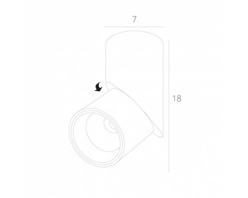 Точечный светильник Meisu A7717PL-1BK Arte Lamp