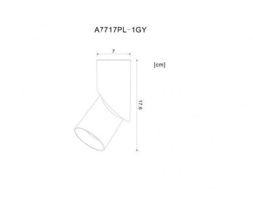 Точечный светильник Meisu A7717PL-1GY Arte Lamp