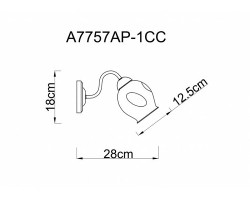 Бра Riccio A7757AP-1CC Arte Lamp