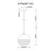 Подвесной светильник Wave A7762SP-1CC Arte Lamp