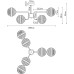 Потолочная люстра Delacrua A7770PL-6PB Arte Lamp