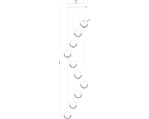 Подвесная люстра Montana A7777SP-10GO Arte Lamp