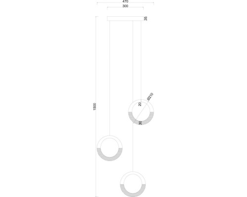 Подвесная люстра Montana A7777SP-3GO Arte Lamp