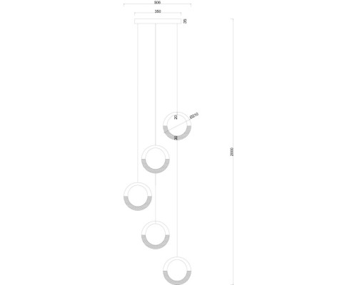 Подвесная люстра Montana A7777SP-5GO Arte Lamp