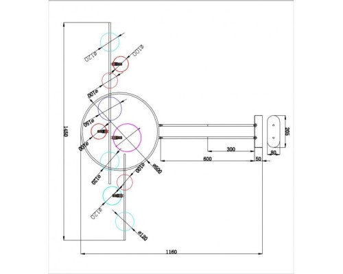 Потолочная люстра Saturn A7790SP-75WH Arte Lamp