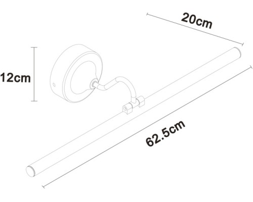 Подсветка для картин Sol A7912AP-1BK Arte Lamp