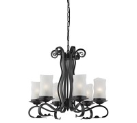 Подвесная люстра Scroll A7915LM-6BK Arte Lamp