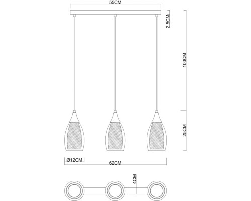 Подвесной светильник Barry A7951SP-3CC Arte Lamp