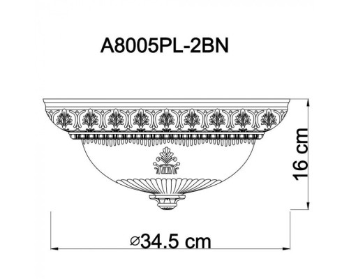 Потолочный светильник Piatti A8005PL-2BN Arte Lamp