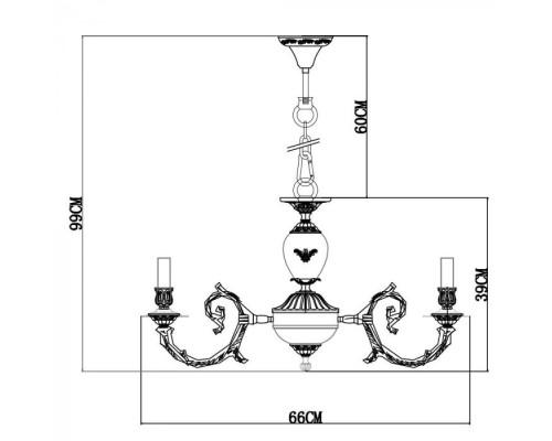 Подвесная люстра Luisa A8020LM-8WG Arte Lamp