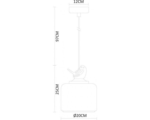 Подвесной светильник Passero A8029SP-1WH Arte Lamp