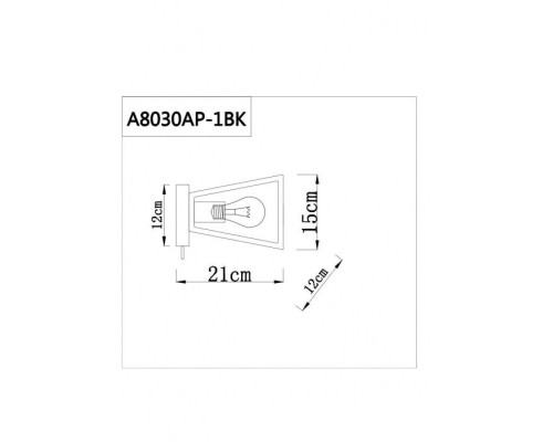 Бра Brussels A8030AP-1BK Arte Lamp