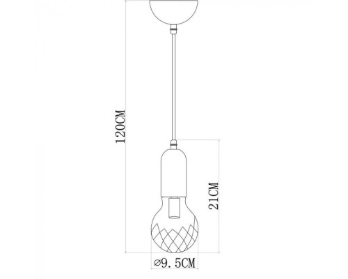 Подвесной светильник Salute A8040SP-1SG Arte Lamp