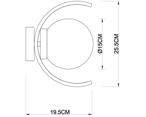 Бра Claudia A8055AP-1CC Arte Lamp