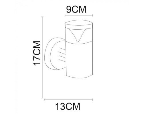 Настенный светильник уличный Intrigo A8161AL-1SS Arte Lamp