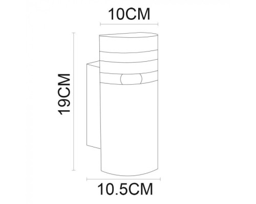 Настенный светильник уличный Metro A8162AL-1BK Arte Lamp