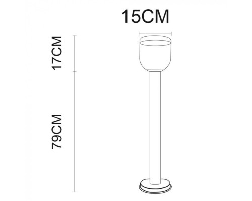 Наземный светильник Inchino A8163PA-1SS Arte Lamp