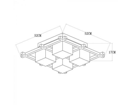 Потолочный светильник Woods A8252PL-4CK Arte Lamp