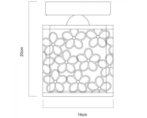 Потолочная люстра Traforato A8349PL-1WH Arte Lamp