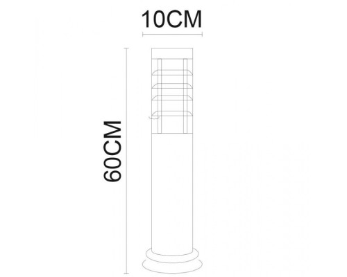 Наземный светильник Paletto A8364PA-1SS Arte Lamp