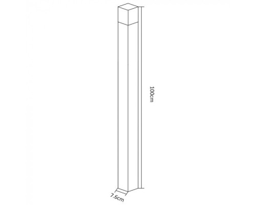 Наземный светильник Portu A8372PA-1GY Arte Lamp