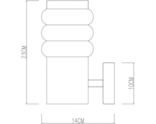 Настенный фонарь уличный Portica A8381AL-1SS Arte Lamp
