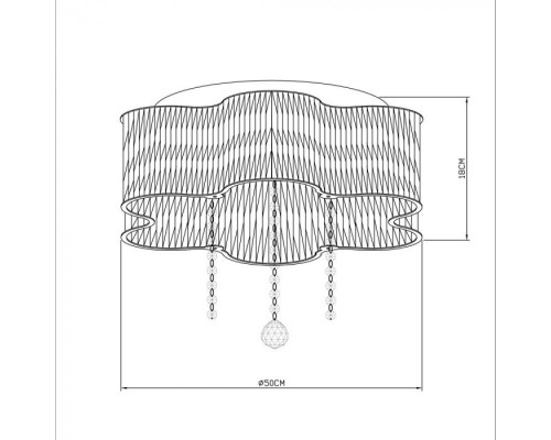 Потолочный светильник Diletto A8565PL-4CL Arte Lamp