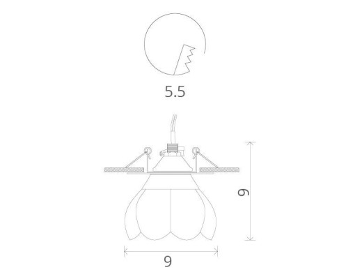 Точечный светильник Occhio A8806PL-1CC Arte Lamp