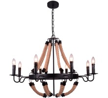 Подвесная люстра Marsiglia A8956LM-8BK Arte Lamp