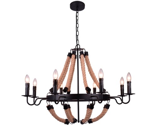 Подвесная люстра Marsiglia A8956LM-8BK Arte Lamp