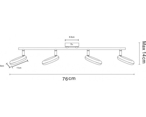 Спот Ciambella A8972PL-4CC Arte Lamp