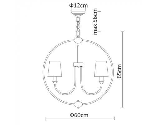 Подвесная люстра Patricia A9022SP-5CC Arte Lamp
