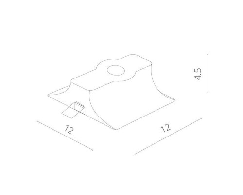Точечный светильник Invisible A9110PL-1WH Arte Lamp
