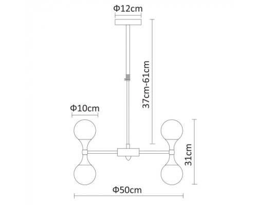 Подвесная люстра Palla A9162LM-10CC Arte Lamp