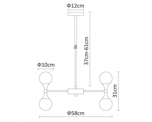 Подвесная люстра Palla A9162LM-12CC Arte Lamp