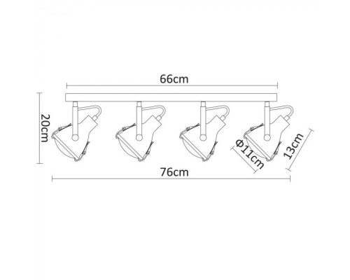 Спот Faro A9178PL-4GY Arte Lamp