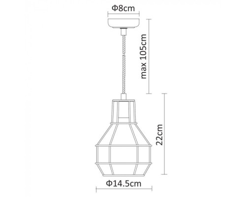 Подвесной светильник Interno A9182SP-1WH Arte Lamp