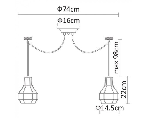 Подвесной светильник Interno A9182SP-8WH Arte Lamp