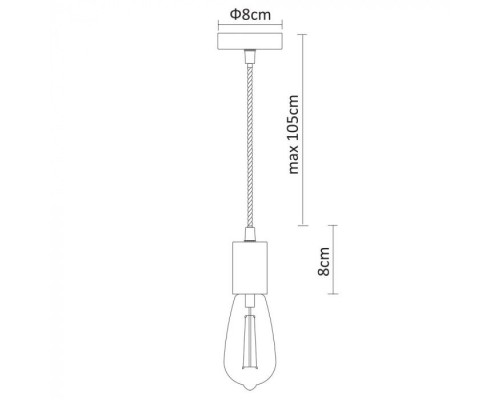 Подвесной светильник Fuori A9184SP-1BK Arte Lamp