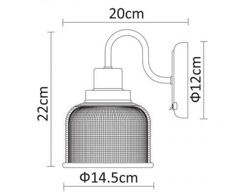 Бра Ricardo A9186AP-1CC Arte Lamp
