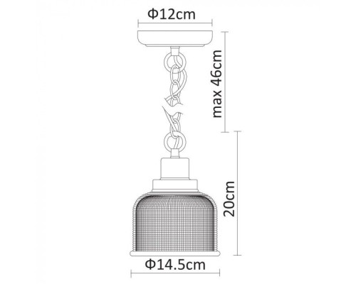 Подвесной светильник Ricardo A9186SP-1CC Arte Lamp
