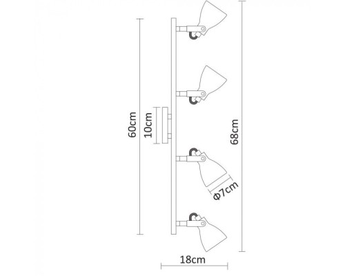 Спот Gotto A9189PL-4GY Arte Lamp