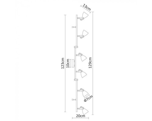 Спот Gotto A9189PL-6GY Arte Lamp