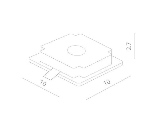 Точечный светильник Invisible A9214PL-1WH Arte Lamp