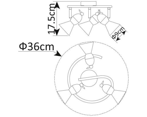 Спот Picchio A9229PL-3CC Arte Lamp
