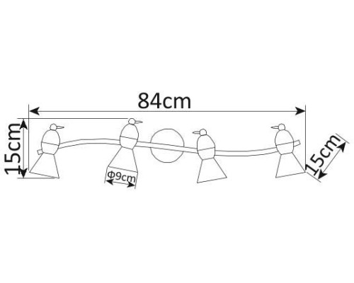 Спот Picchio A9229PL-4CC Arte Lamp