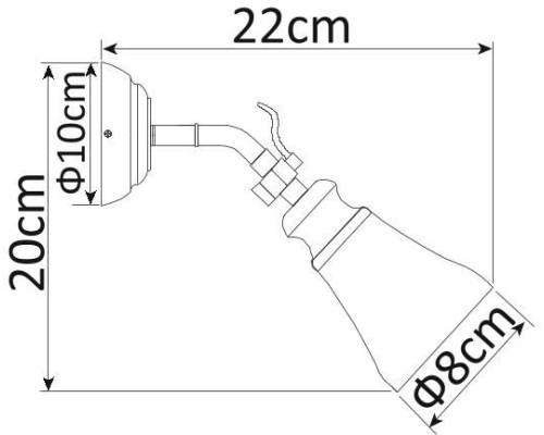 Спот Vento A9231AP-1AB Arte Lamp