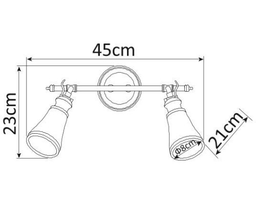 Спот Vento A9231AP-2AB Arte Lamp